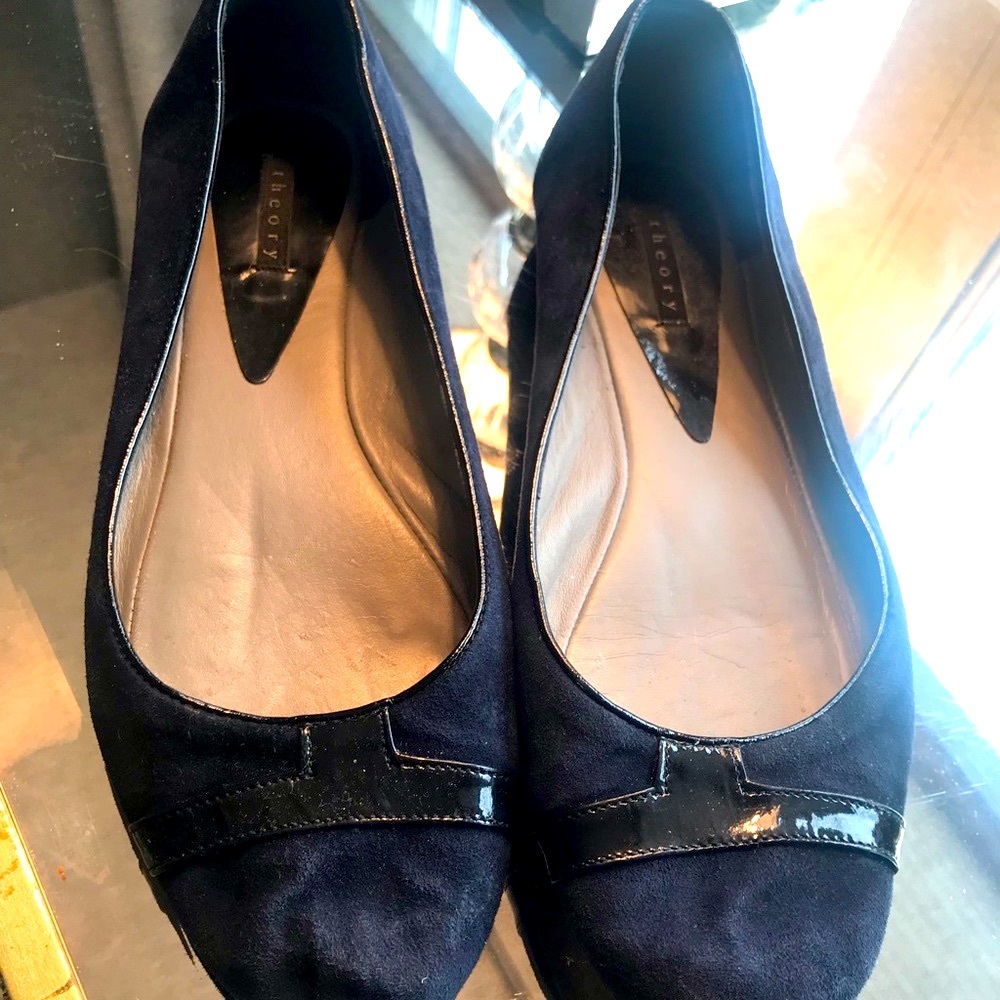 Navy flats